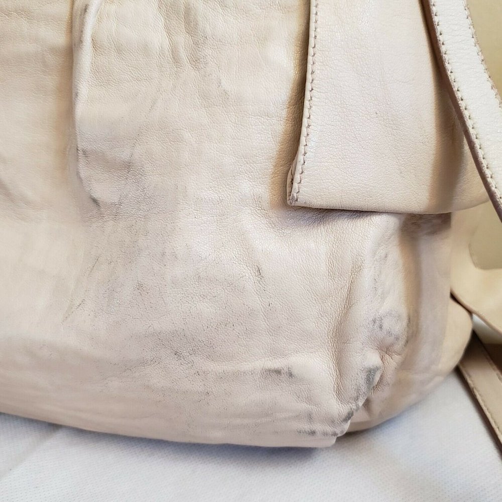 PRADA 2way Leather Bow Shoulder Bag Auth Rare - Picture 7 of 13